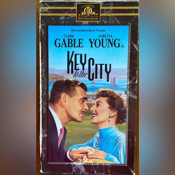 Key To The City 1950 movie VHS tape Starring Clark Gable & Loretta Young - Picture 1 of 3